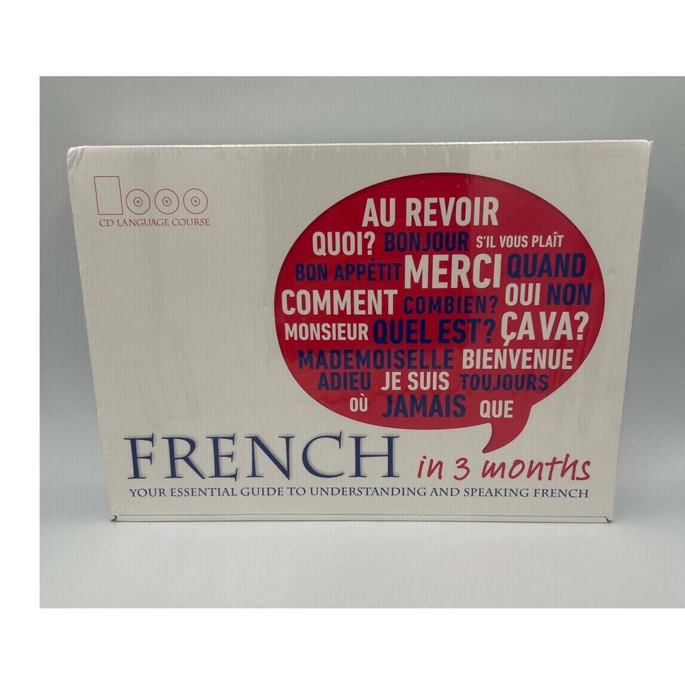 DK Publishing French in 3 Months CD Language Course Hugo Essential Guide New